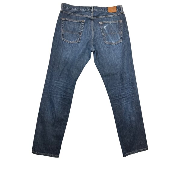 Lucky Brand Jeans Mens 34x32 Blue Denim 221 Original Straight Fit - Picture 2 of 9